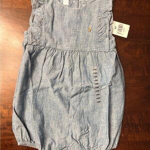 Blue Denim Baby Romper